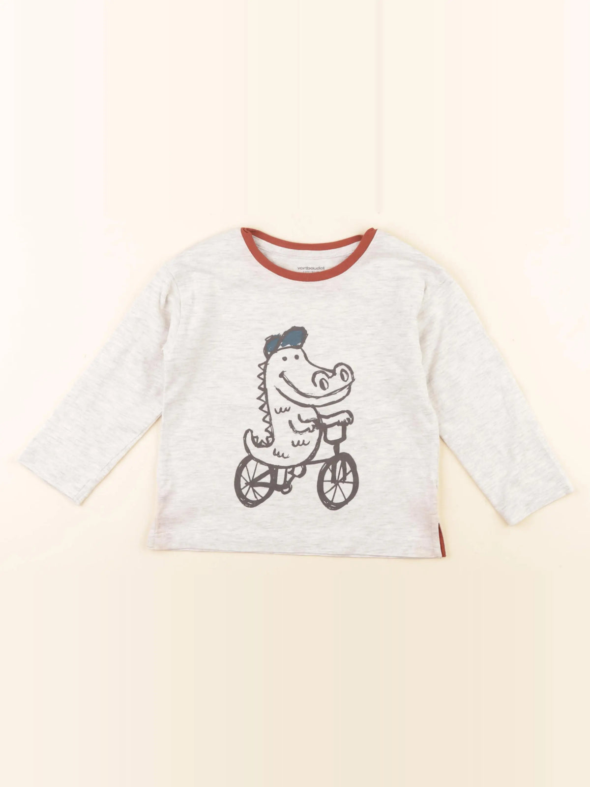 Vertbaudet - tee-shirt gris - 3 ans