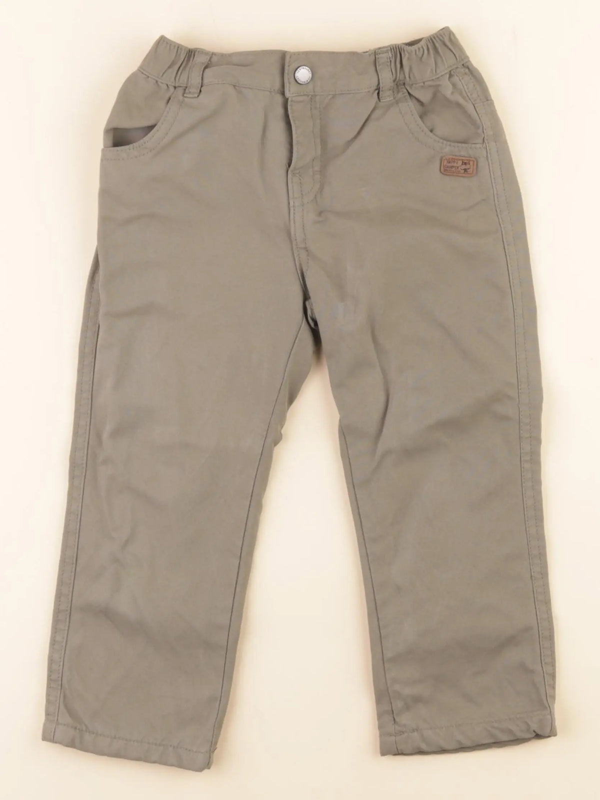Vertbaudet - pantalon doublé vert - 3 ans