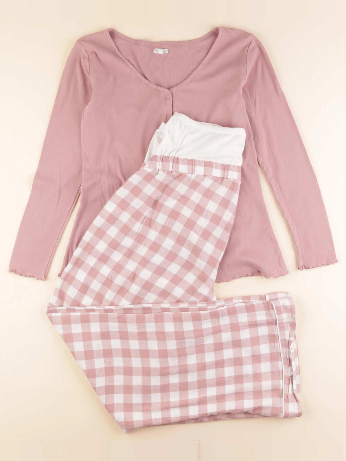 Vertbaudet - pyjama grossesse coton rose - 40
