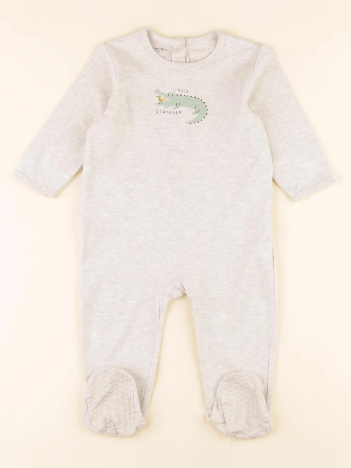 Vertbaudet - pyjama coton gris - 18 mois