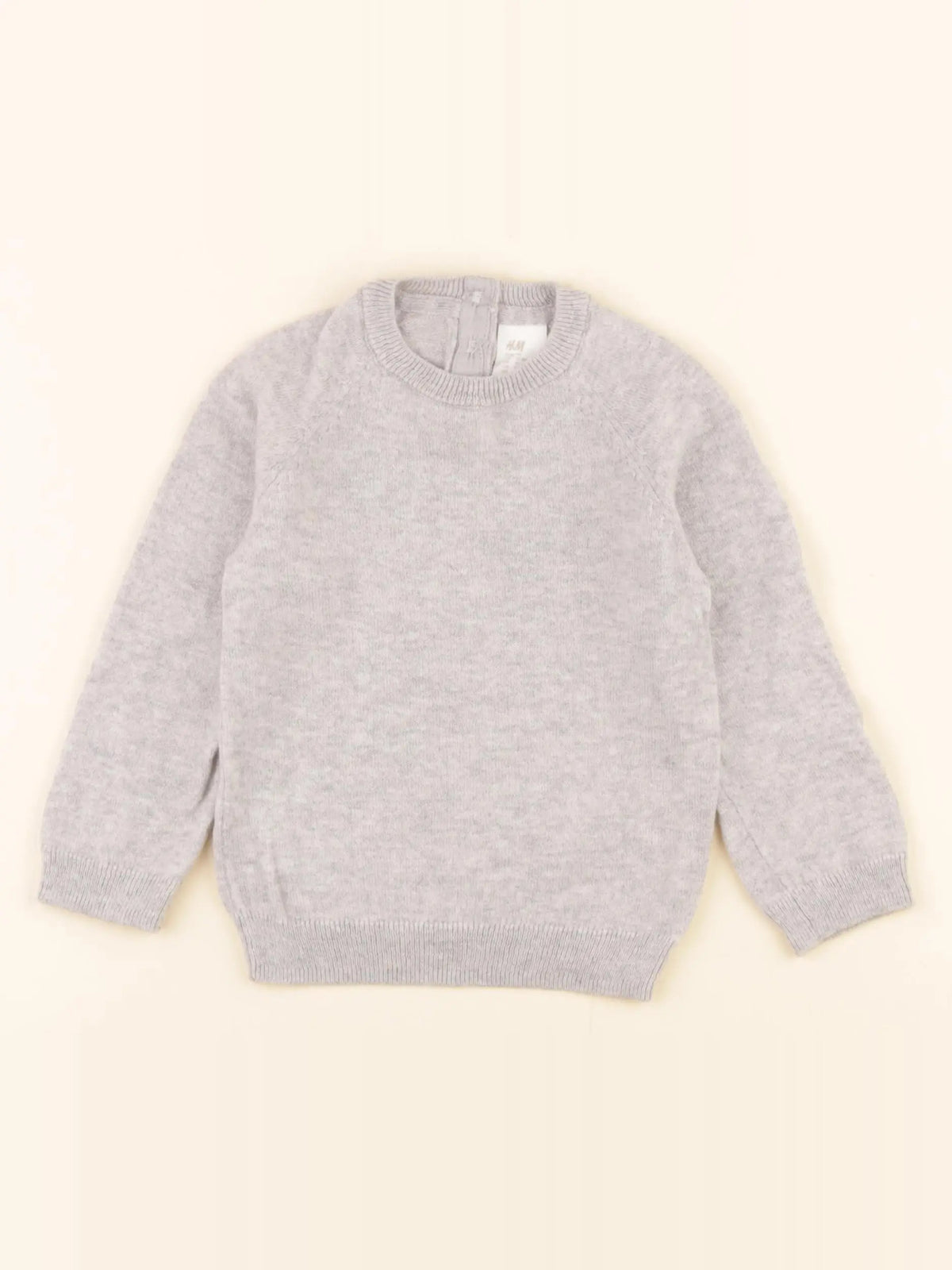 H&M - pull gris - 12/18 mois