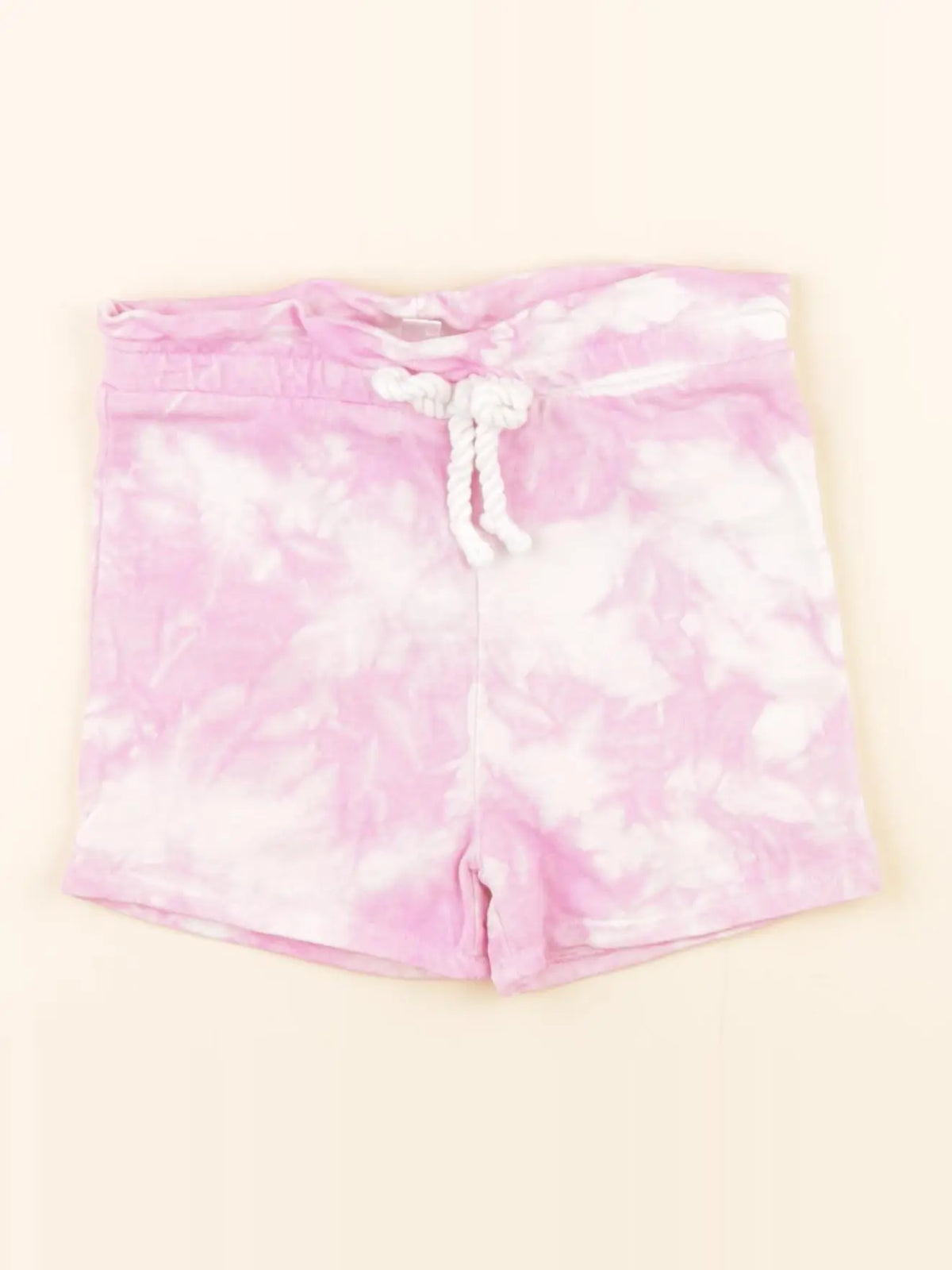 Vertbaudet - short rose, blanc - 18 mois