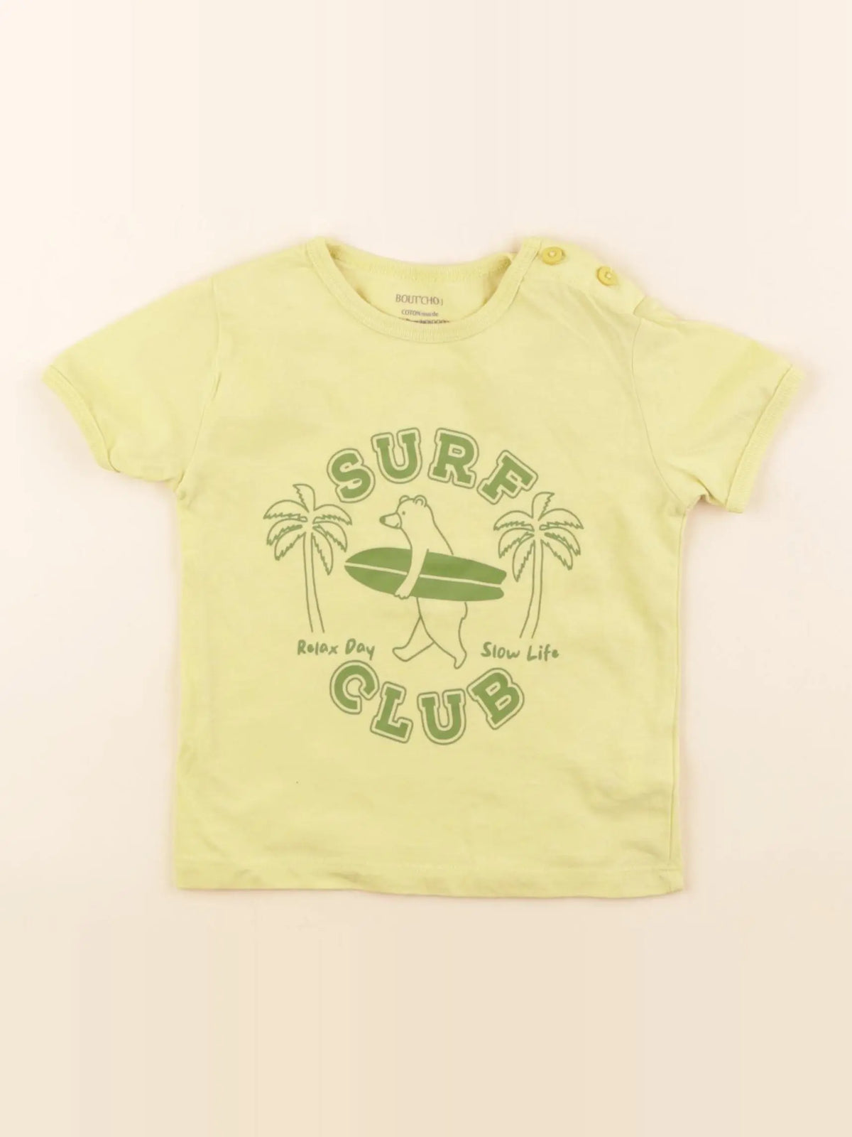Boutchou - tee-shirt jaune - 24 mois