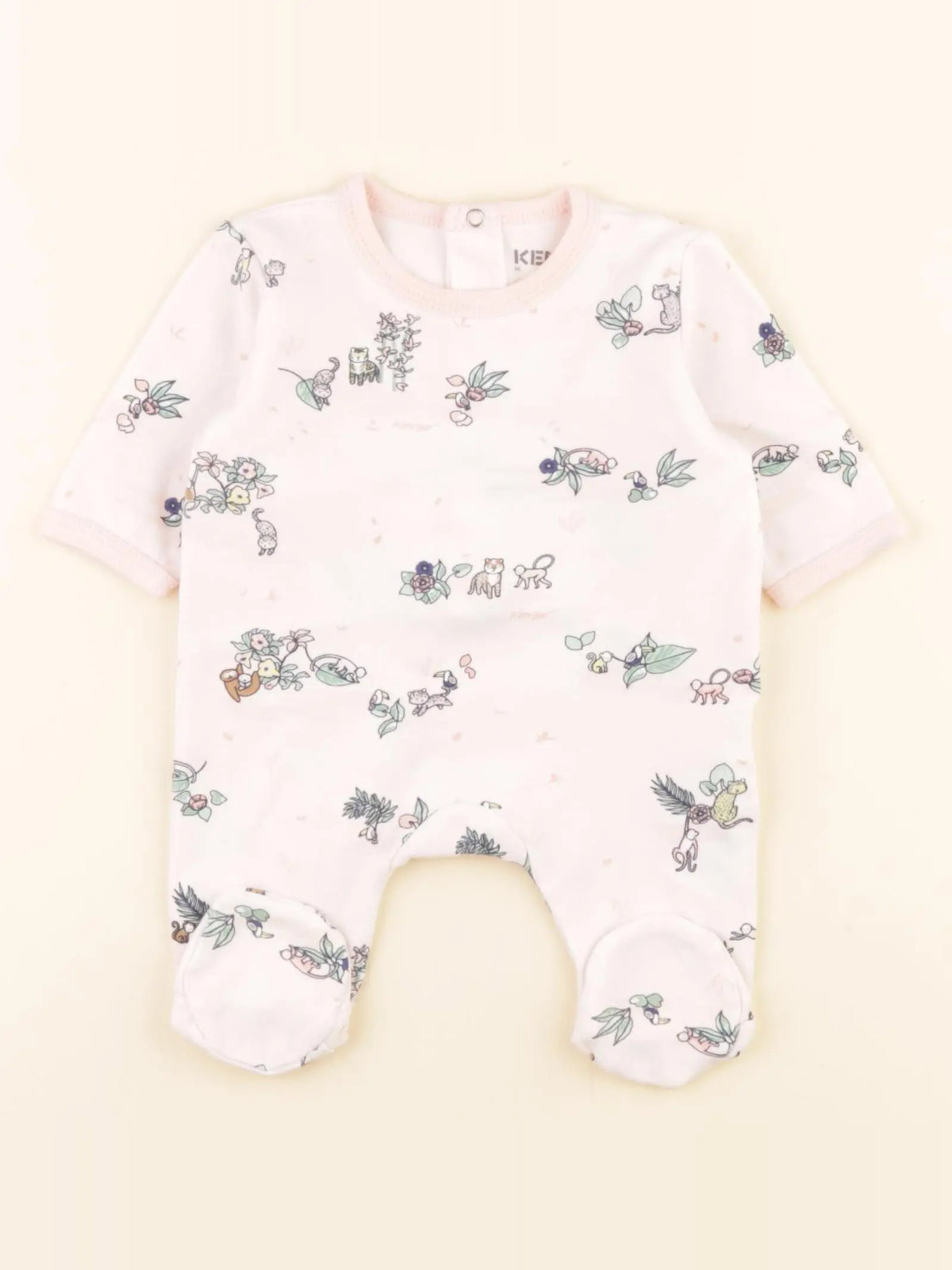 Kenzo - pyjama coton rose - 1 mois