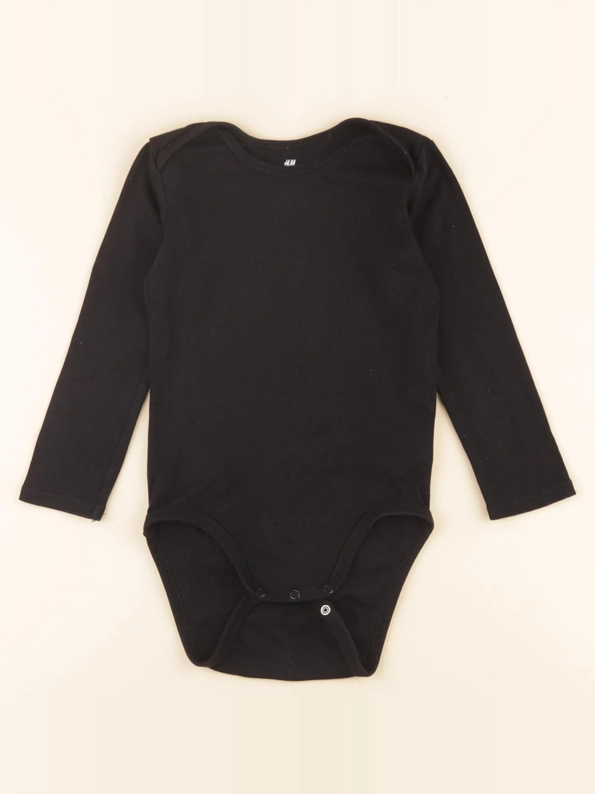 H&M - body noir - 2/3 ans