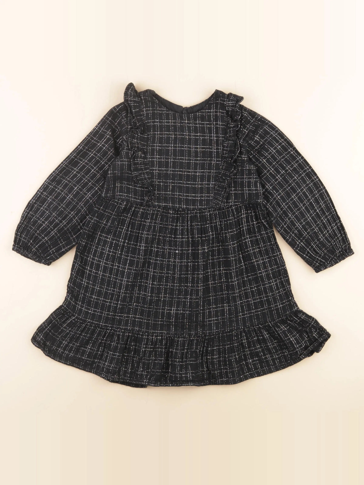 Zara - robe noir, argent - 4/5 ans