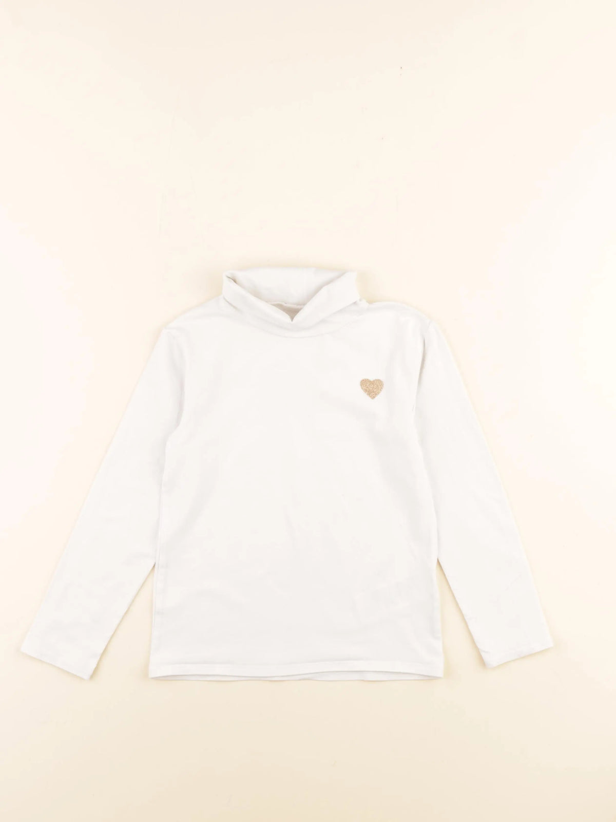 Vertbaudet - sous-pull blanc - 5 ans
