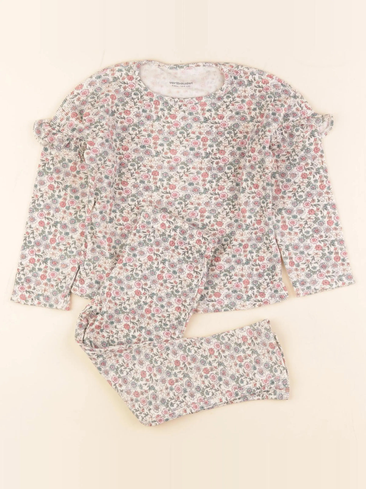 Vertbaudet - pyjama coton multicolore - 4 ans