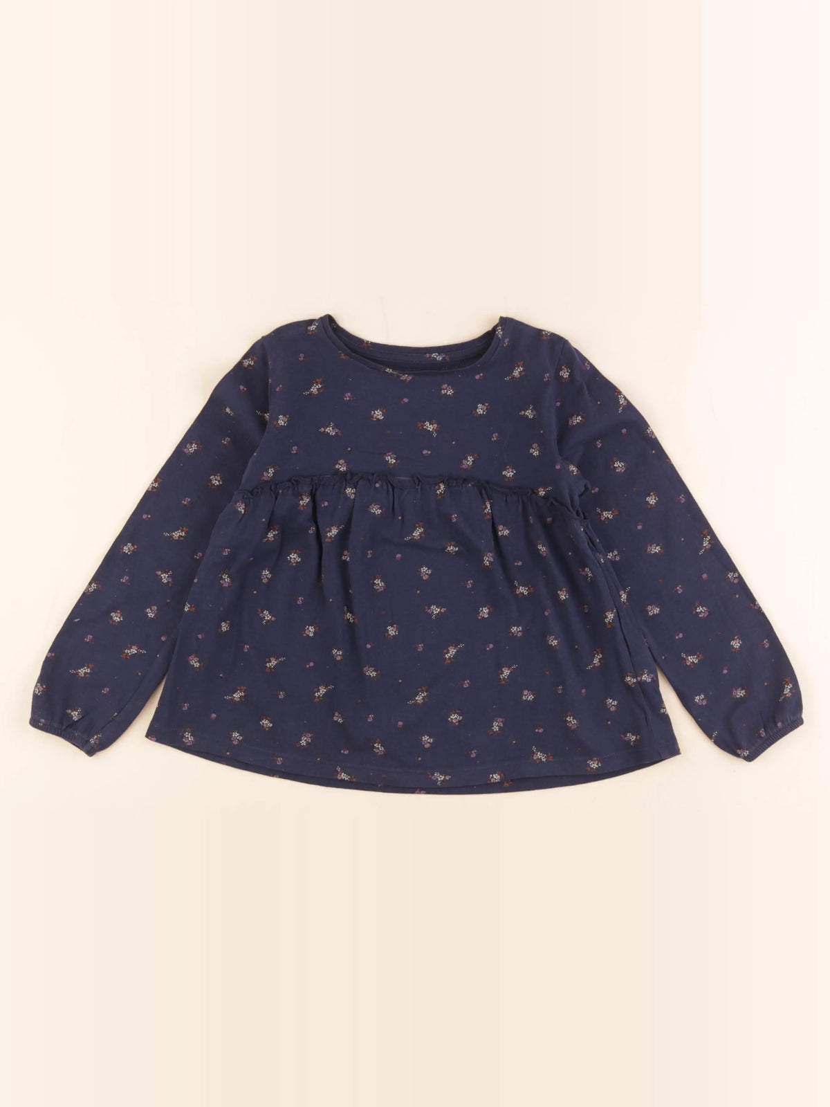 Vertbaudet - tee-shirt bleu - 4 ans