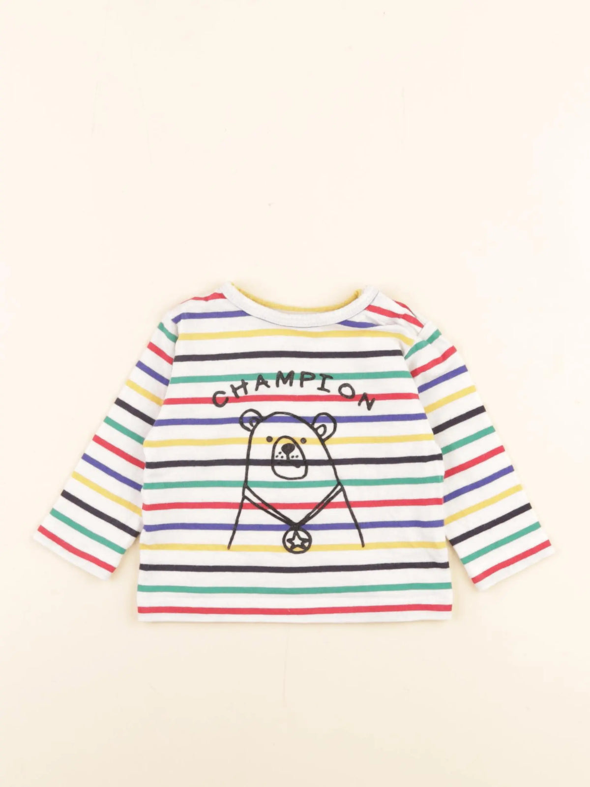 Boutchou - tee-shirt multicolore - 6 mois