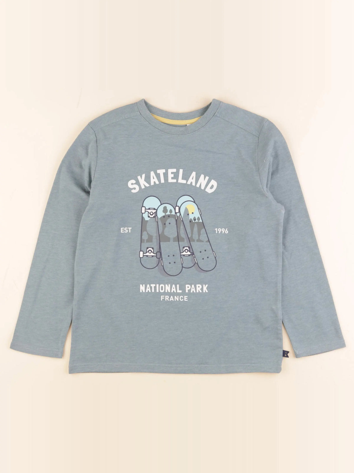 Okaidi - tee-shirt bleu - 8 ans