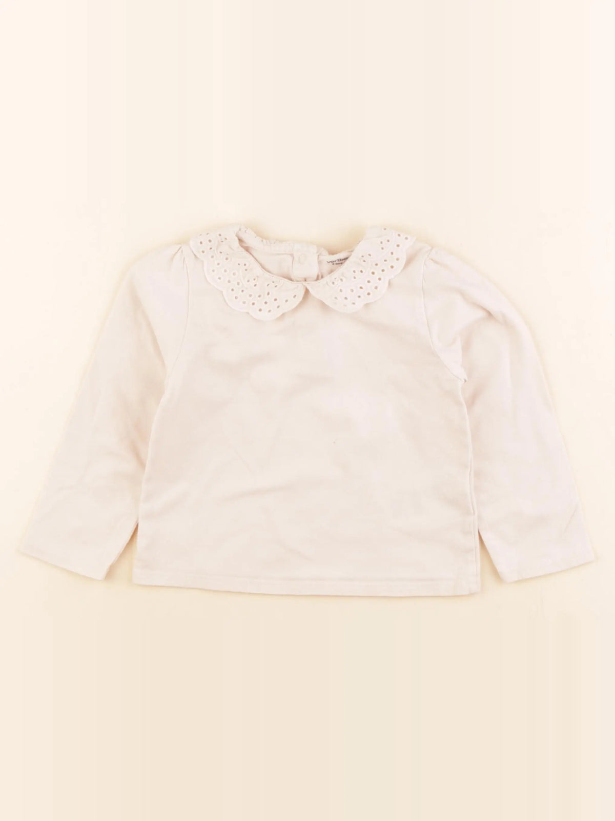 Vertbaudet - tee-shirt beige - 2 ans