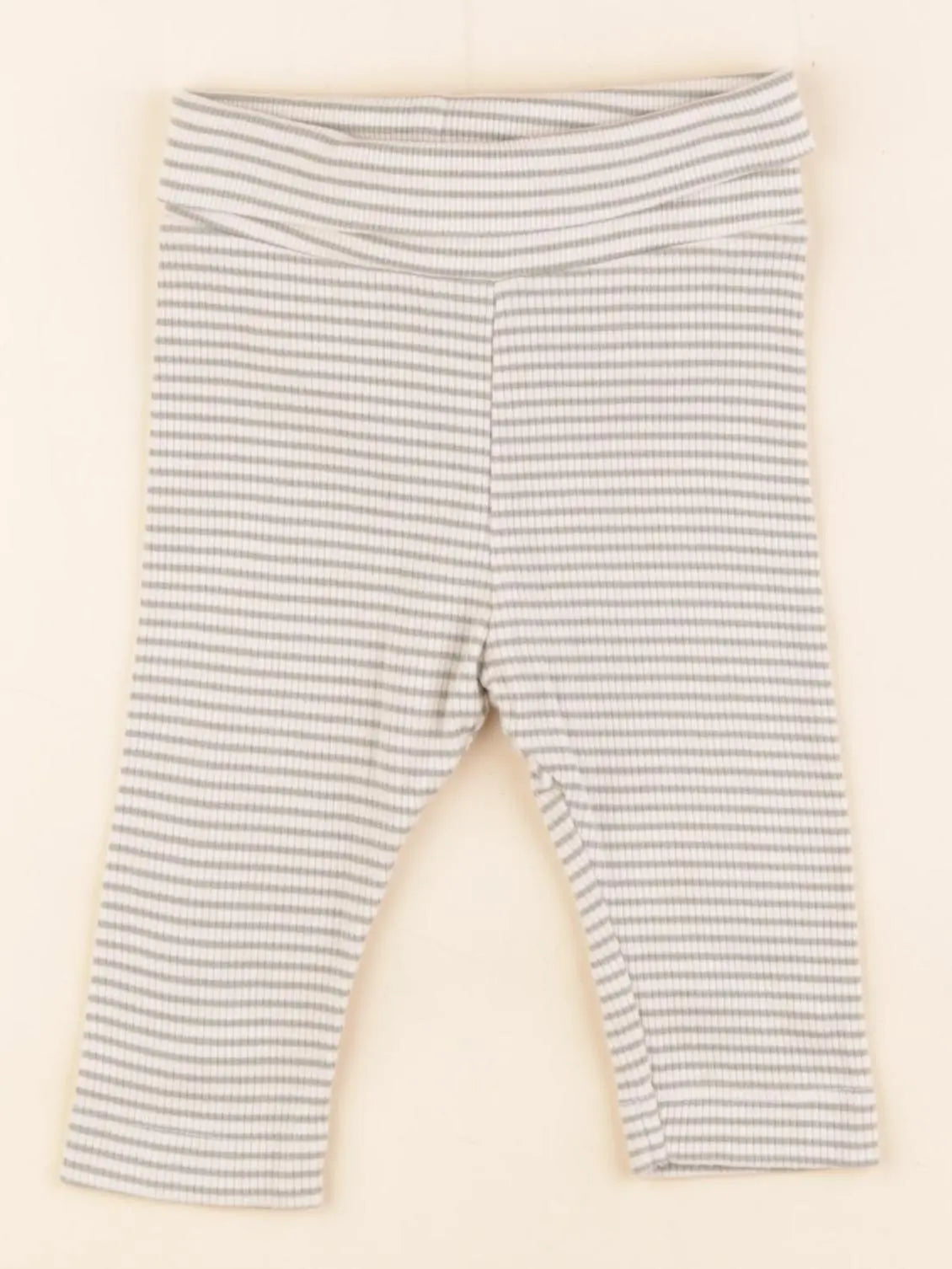 H&M - legging blanc, vert - 2/4 mois