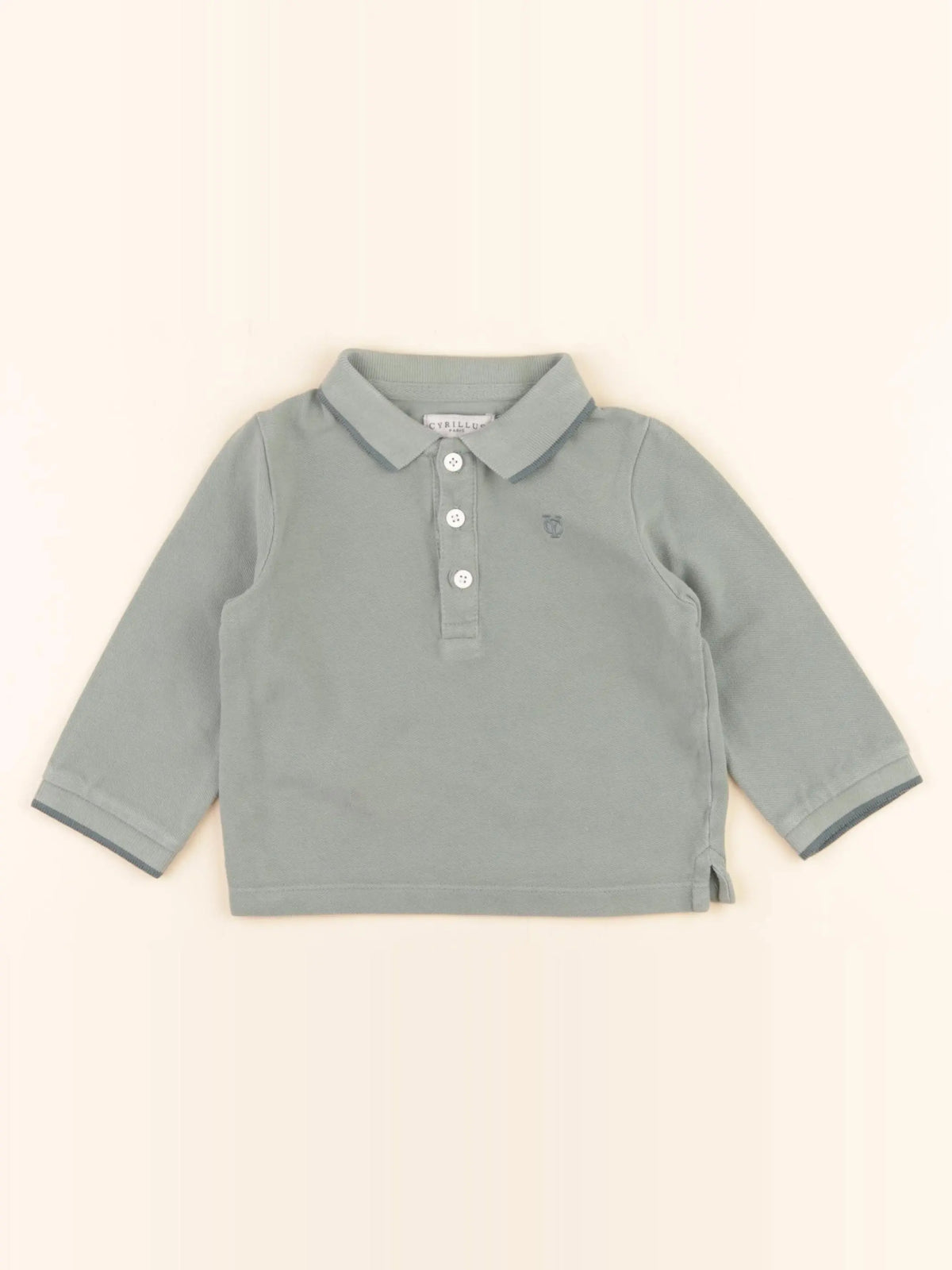 Cyrillus - polo vert - 18 mois
