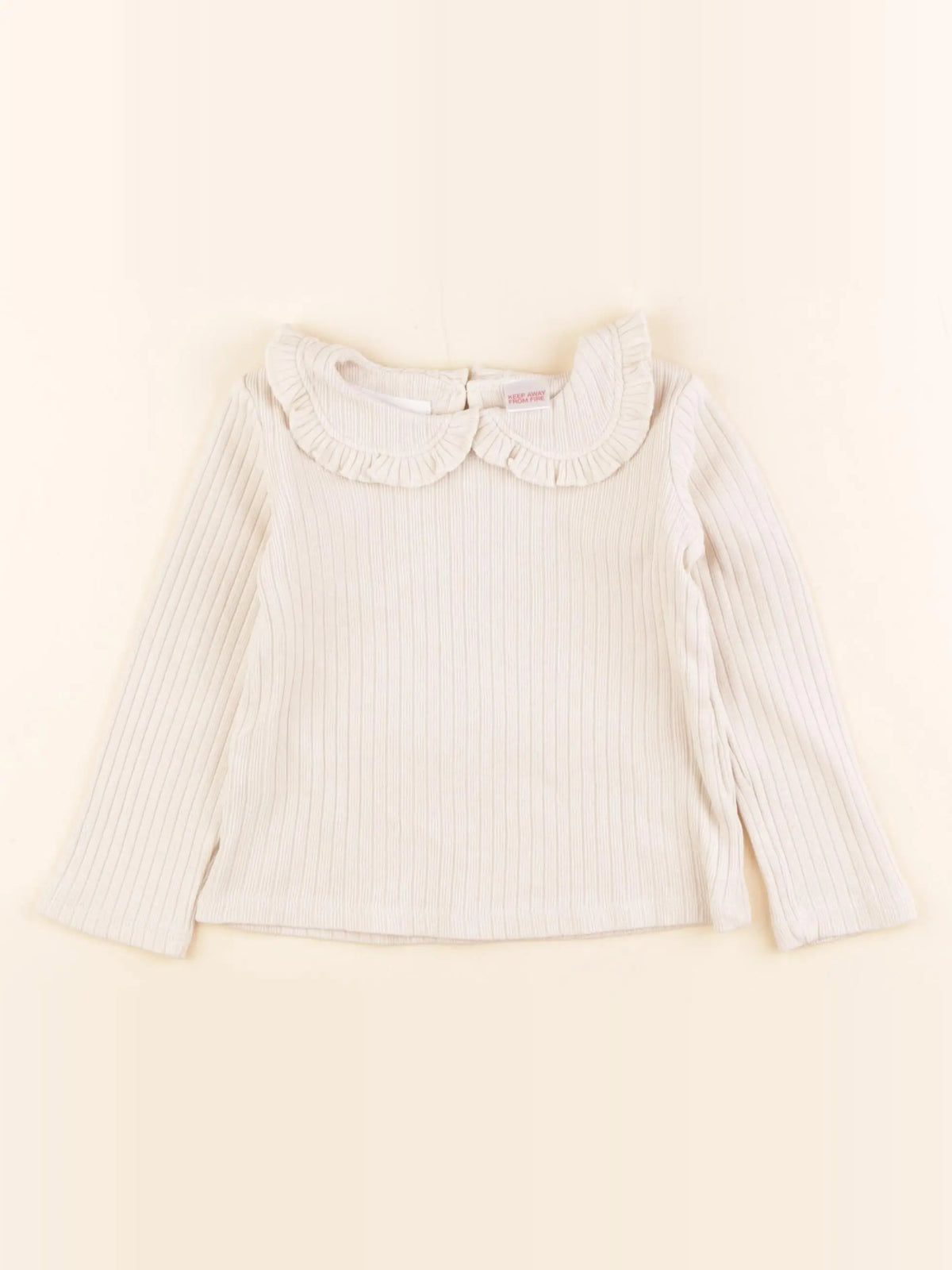 Zara - tee-shirt beige - 2 ans