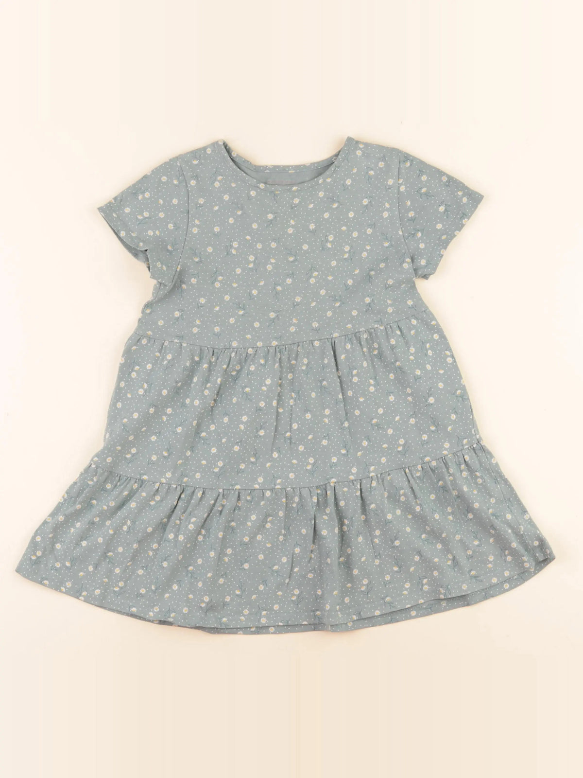 Vertbaudet - robe vert - 4 ans