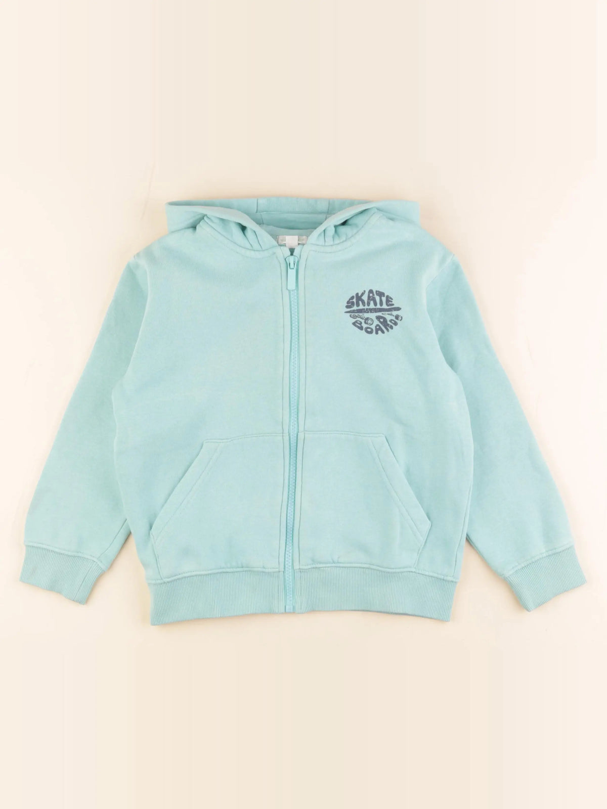 Vertbaudet - sweat bleu - 6 ans
