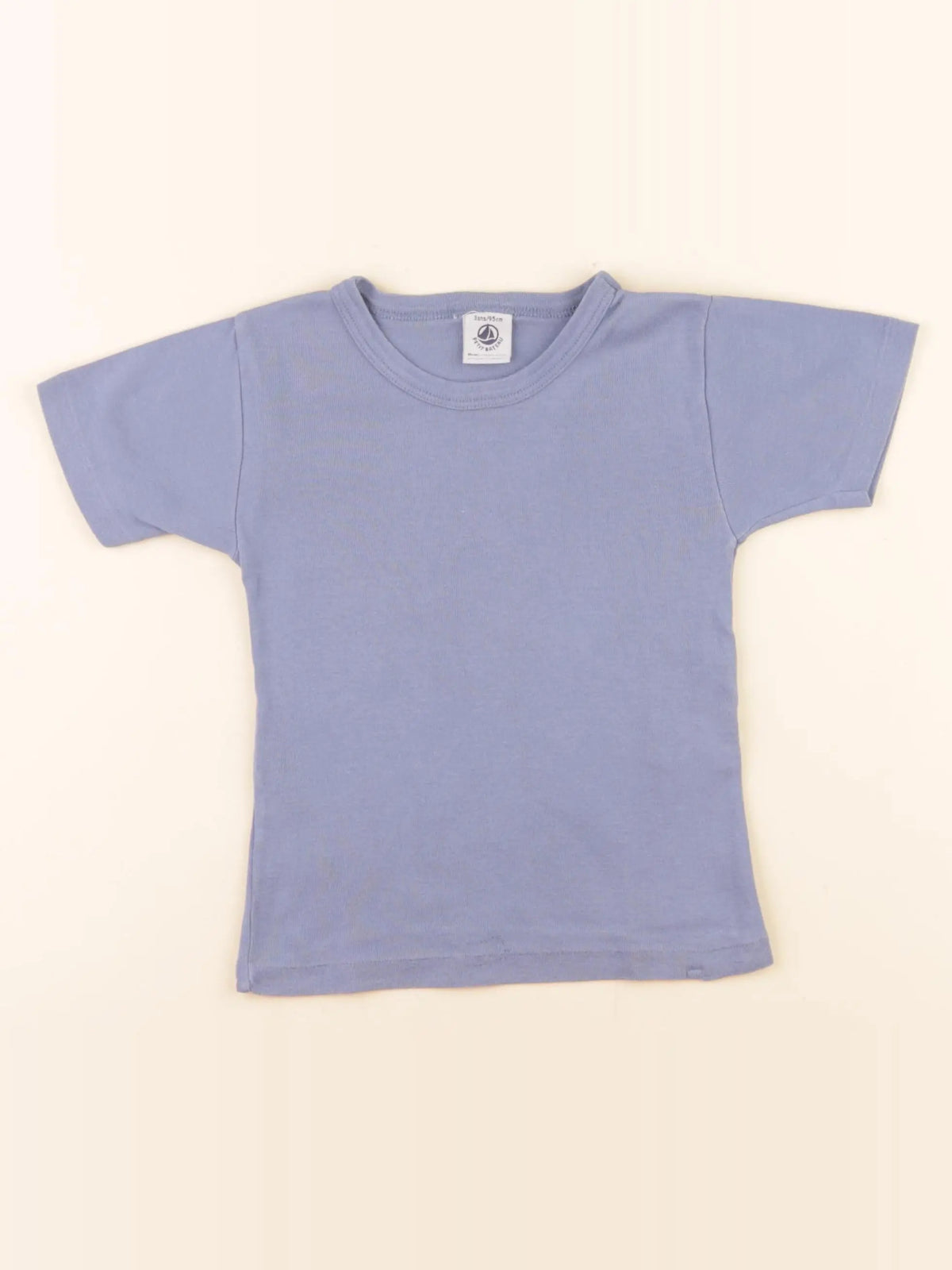 Petit Bateau - maillot de corps bleu - 4 ans