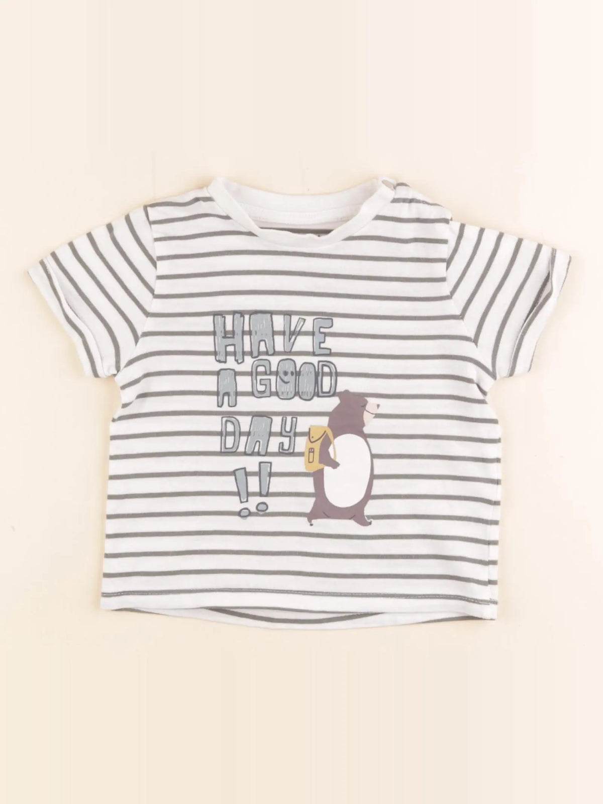 Vertbaudet - tee-shirt blanc - 12 mois