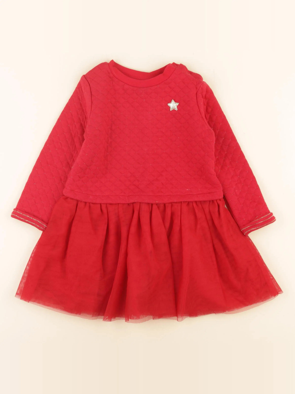 Vertbaudet - robe rouge - 3 ans