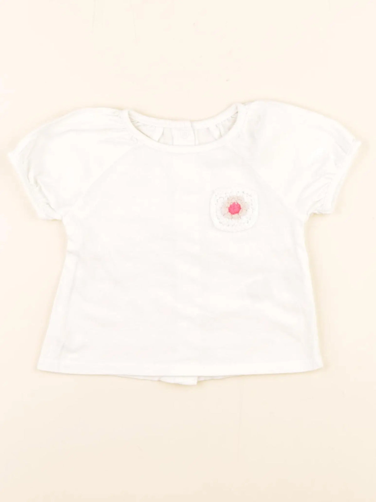 Vertbaudet - tee-shirt blanc - 6 mois