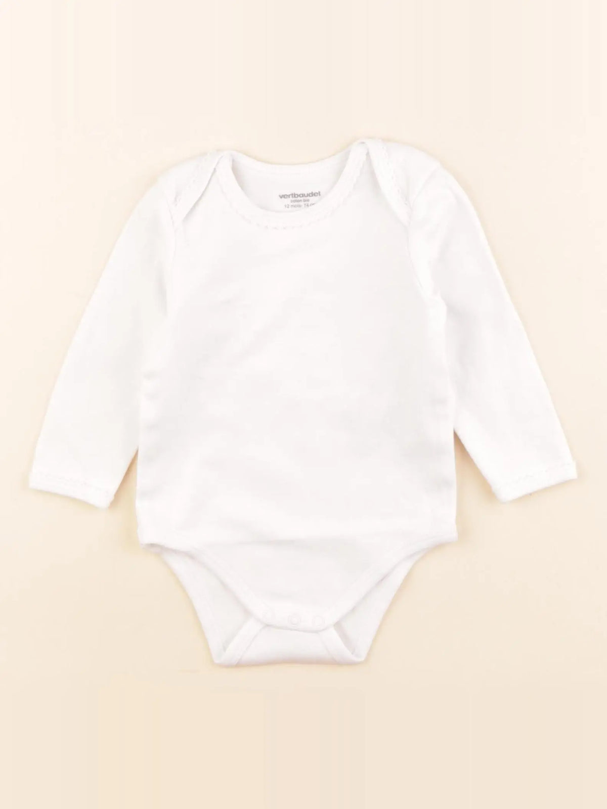 Vertbaudet - body blanc - 12 mois