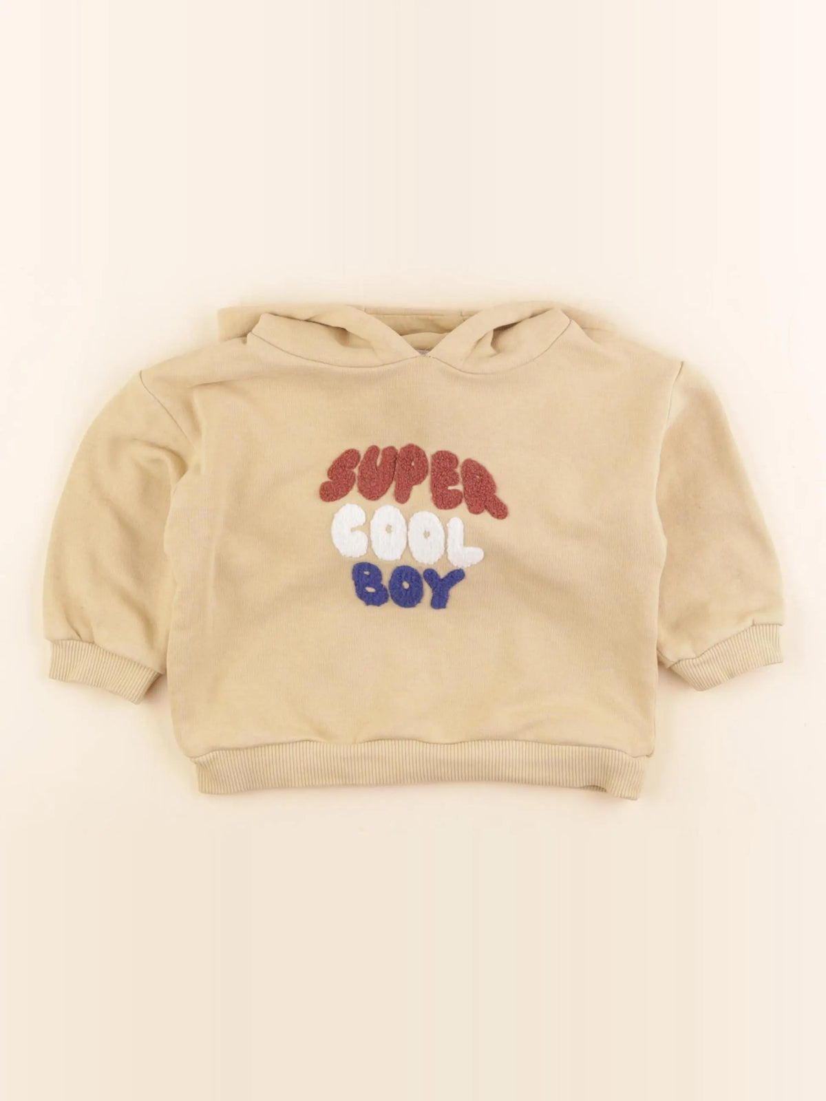 Vertbaudet - sweat jaune - 12 mois