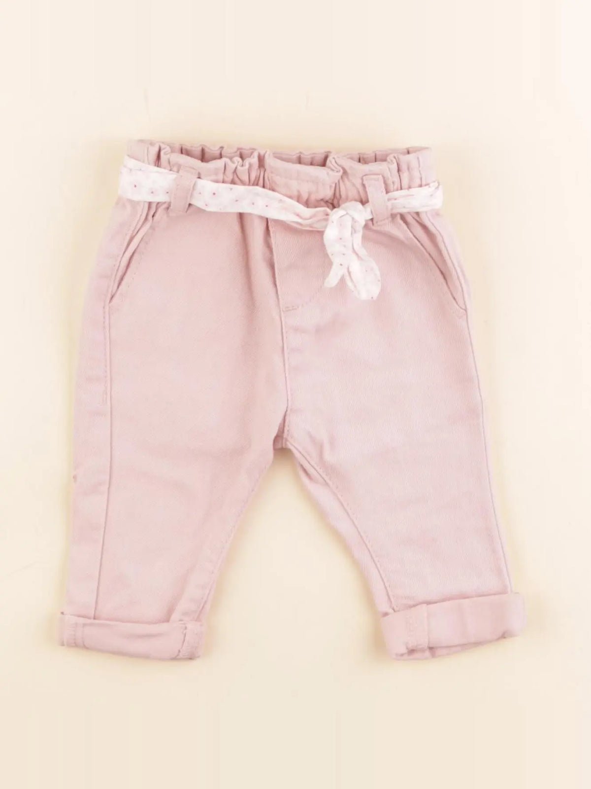 Vertbaudet - jean rose - 3 mois