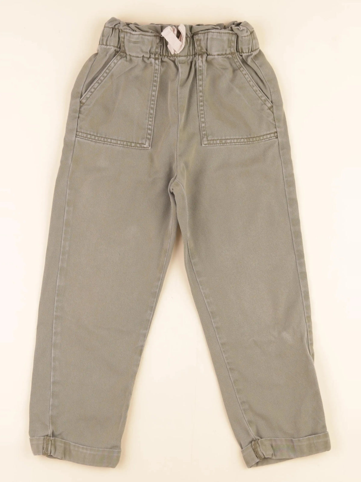 Vertbaudet - pantalon vert - 7 ans