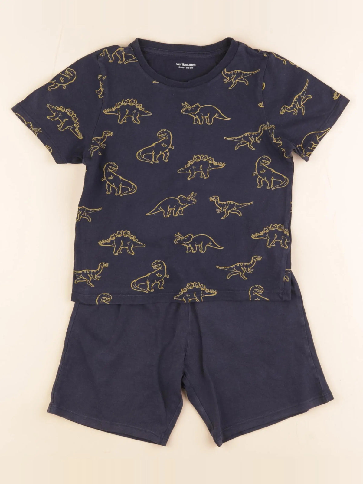 Vertbaudet - pyjama coton bleu - 6 ans