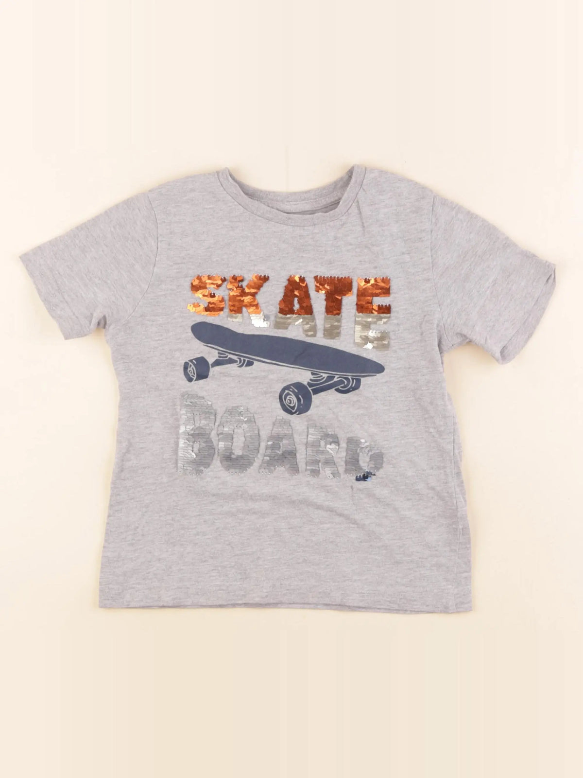 Vertbaudet - tee-shirt gris - 5 ans