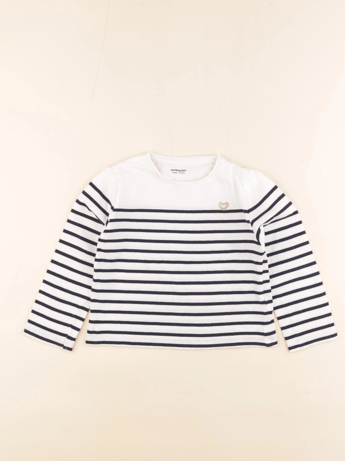 Vertbaudet - tee-shirt bleu - 5 ans