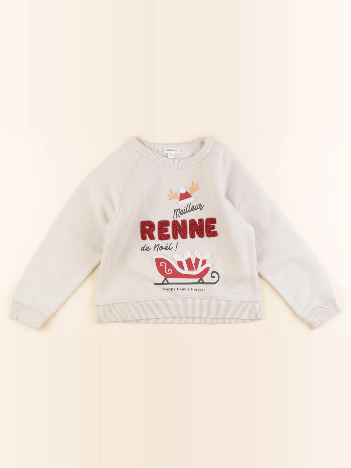 Vertbaudet - sweat multicolore - 5 ans