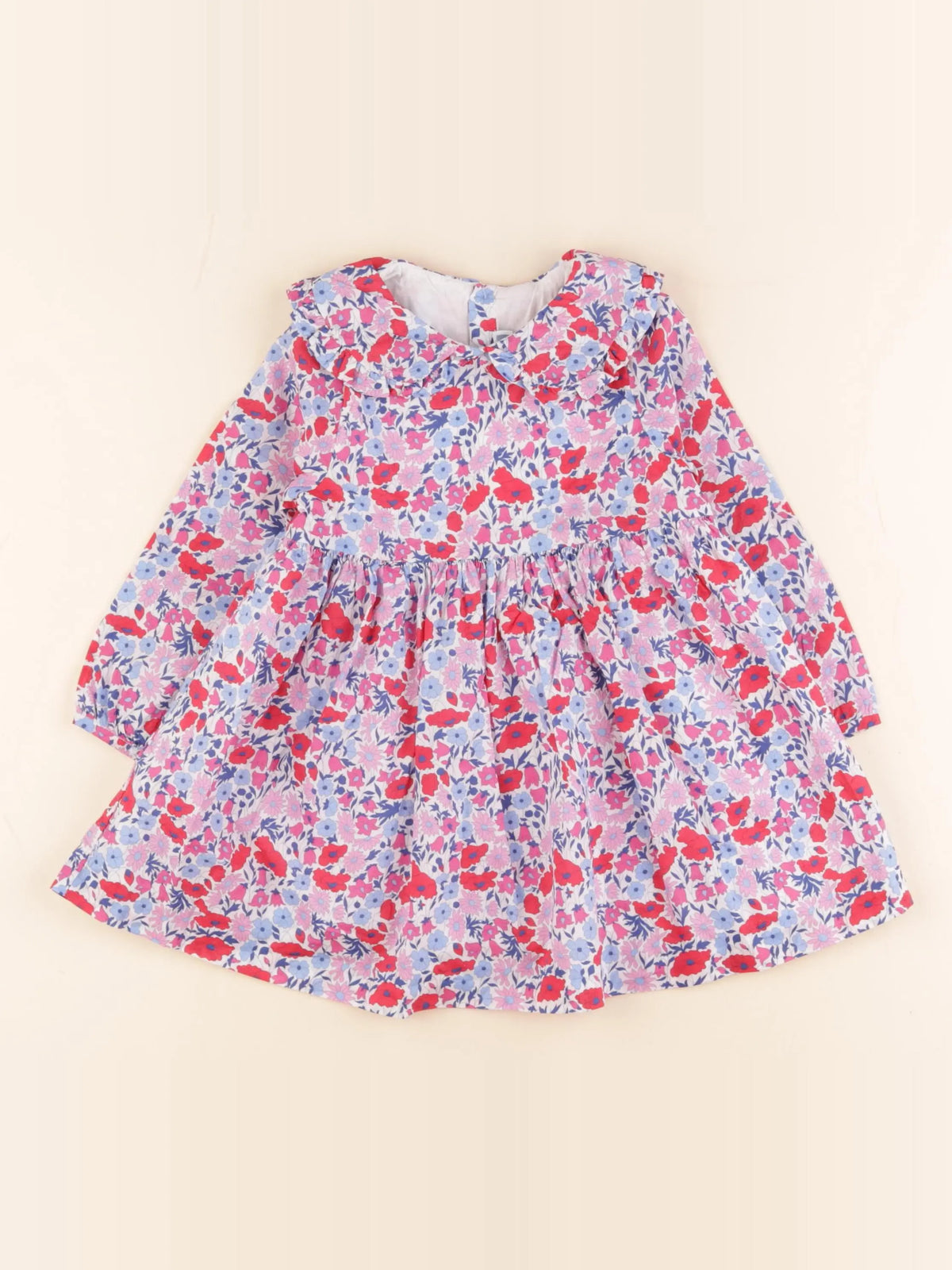 Jacadi - robe liberty bleu - 24 mois