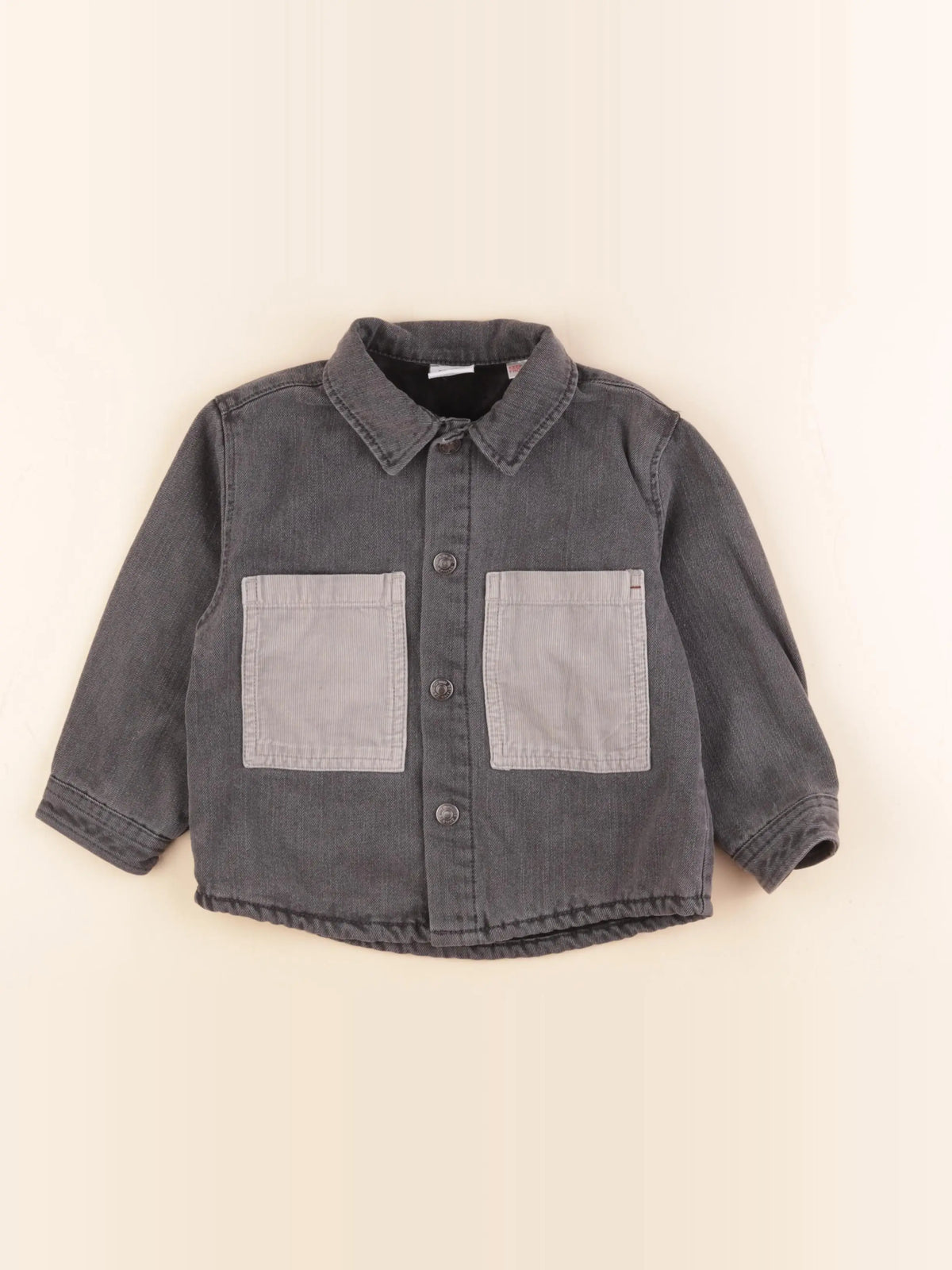 Zara - chemise gris - 2/3 ans