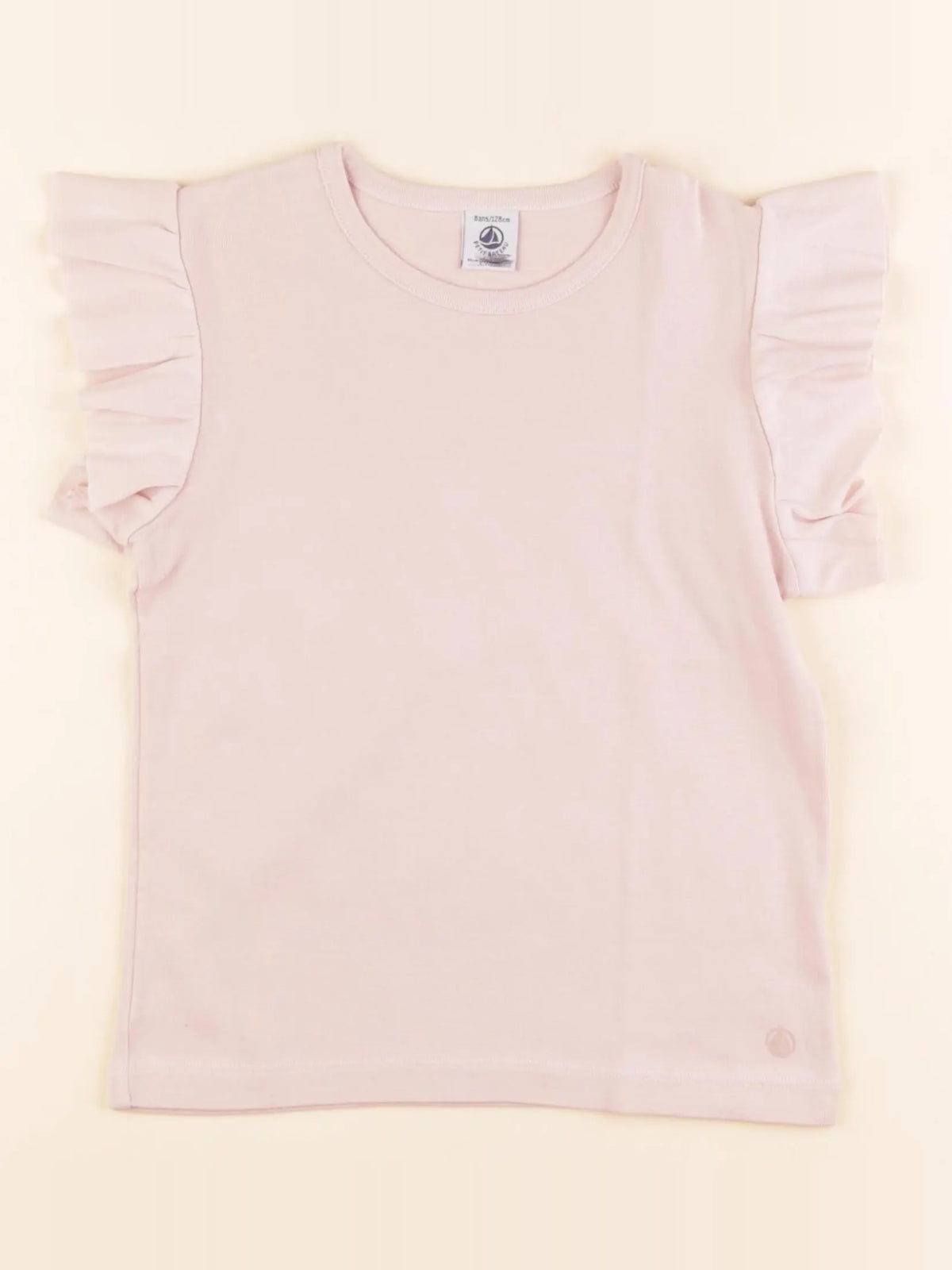 Petit Bateau - tee-shirt rose - 8 ans