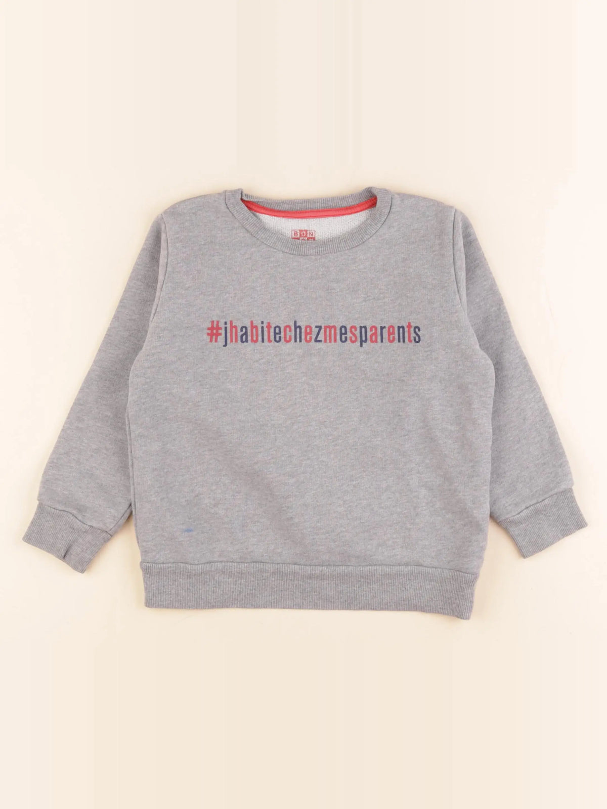 Bonton - sweat gris - 6 ans