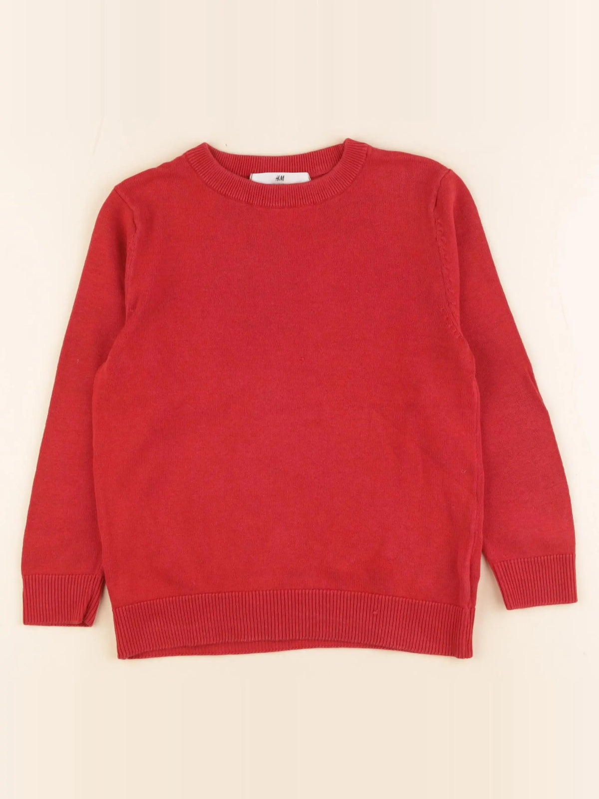 H&M - pull rouge - 5/6 ans