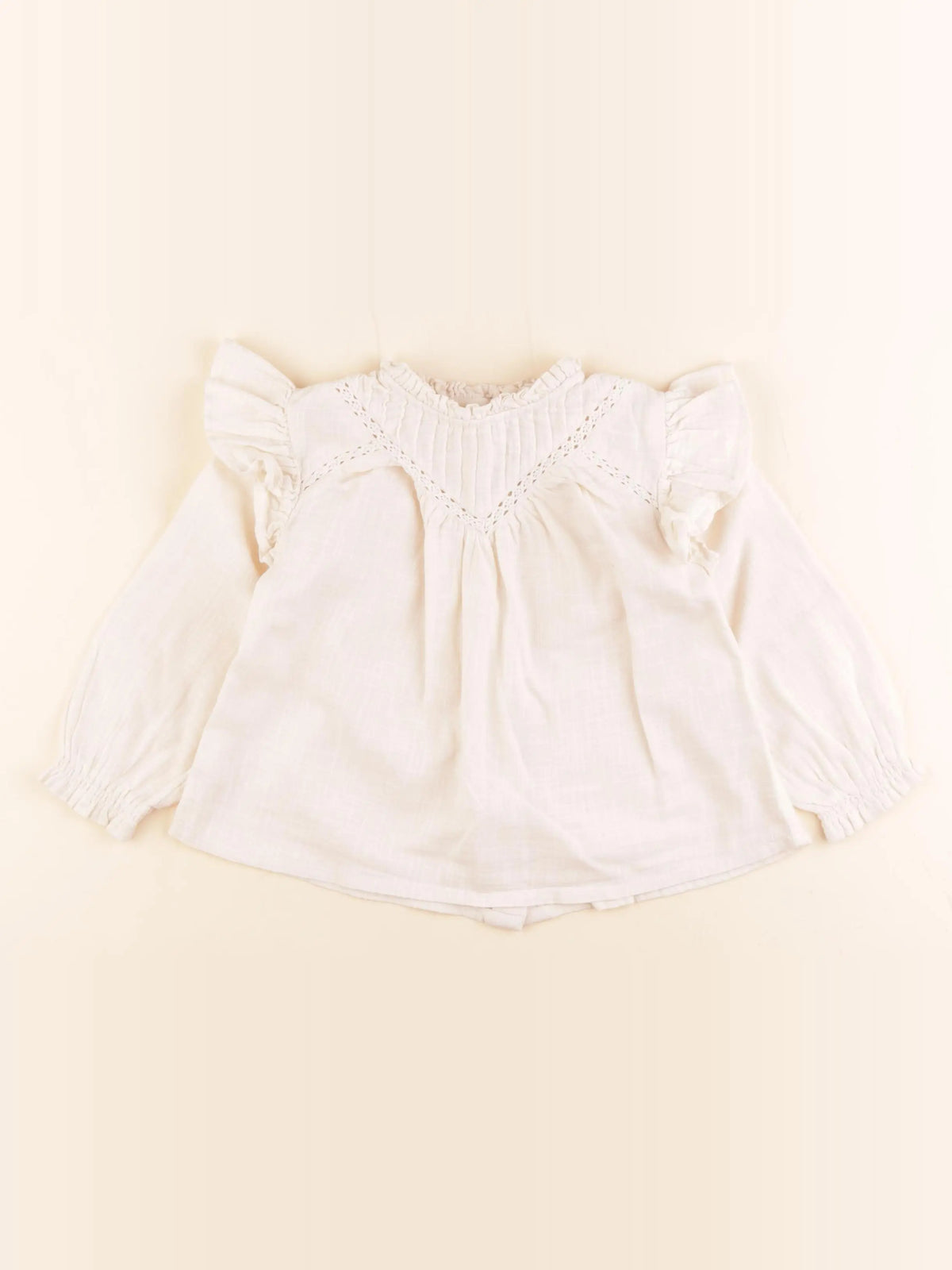 Vertbaudet - blouse beige - 24 mois