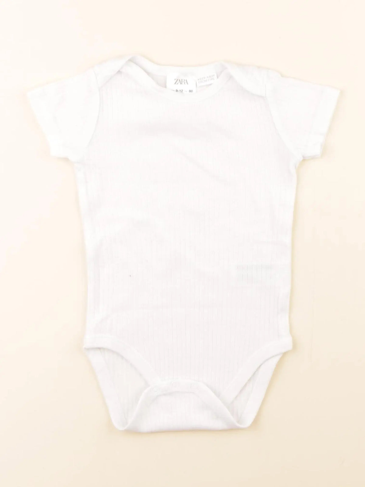 Zara - body blanc - 9/12 mois