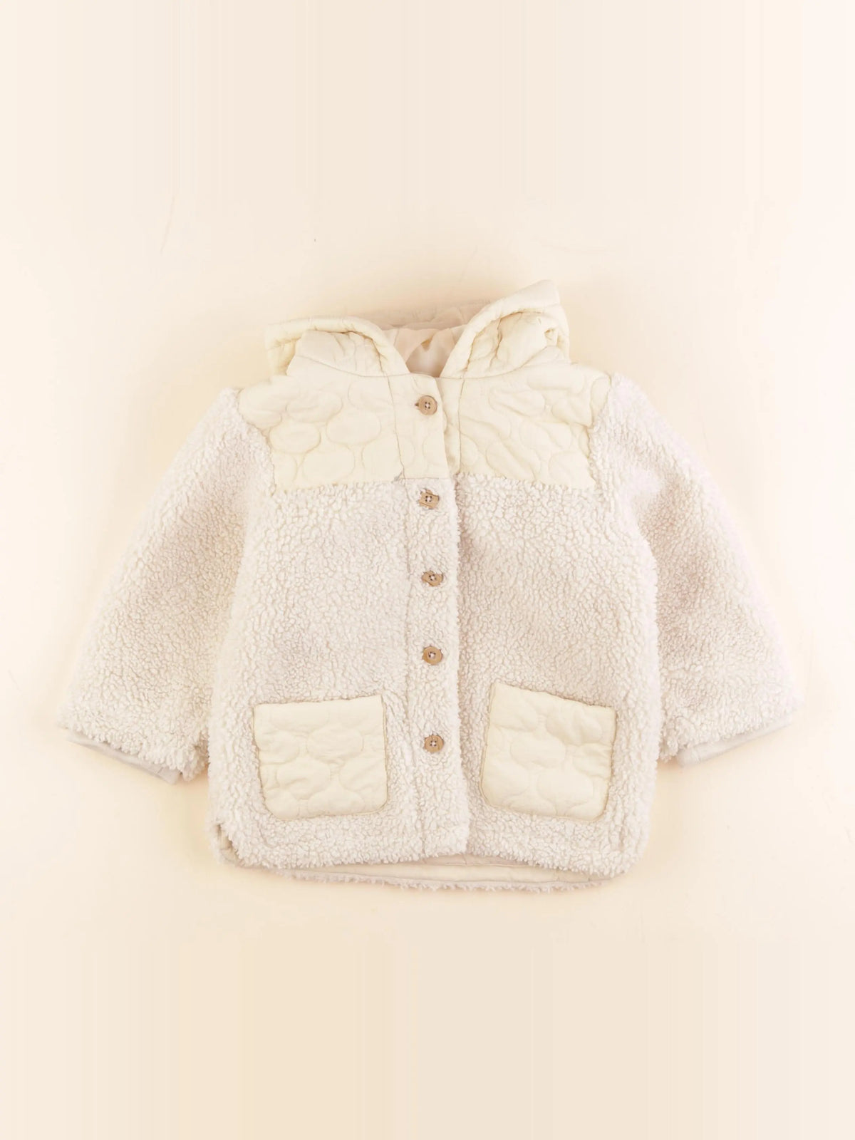 Vertbaudet - veste beige - 24 mois