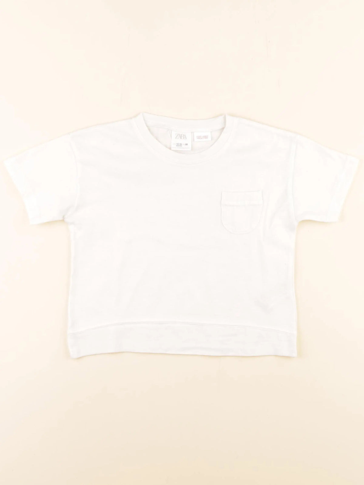 Zara - tee-shirt blanc - 12/18 mois