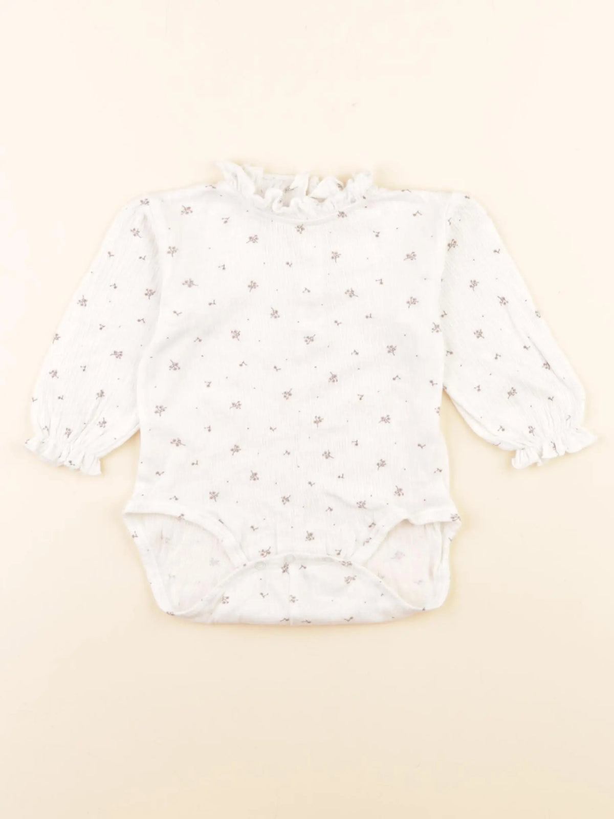 Zara - body à col blanc - 9/12 mois