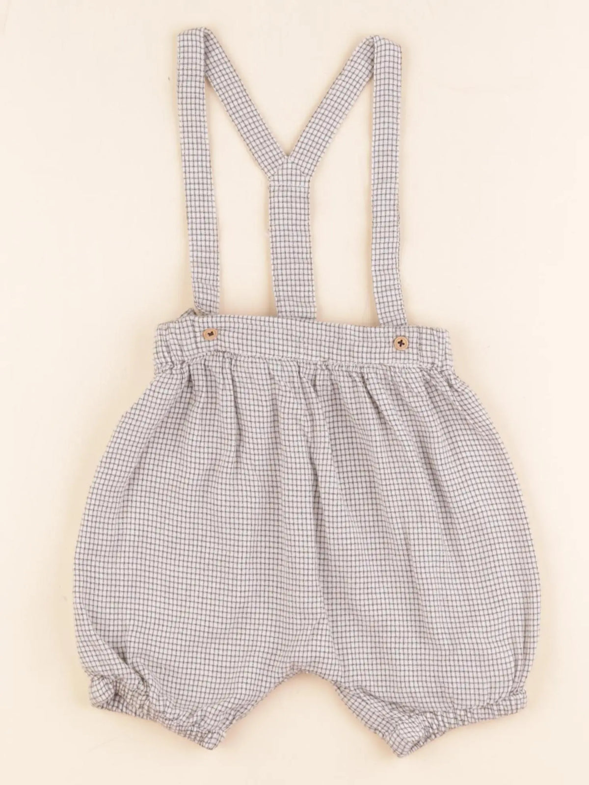 Boutchou - short blanc, gris - 9 mois