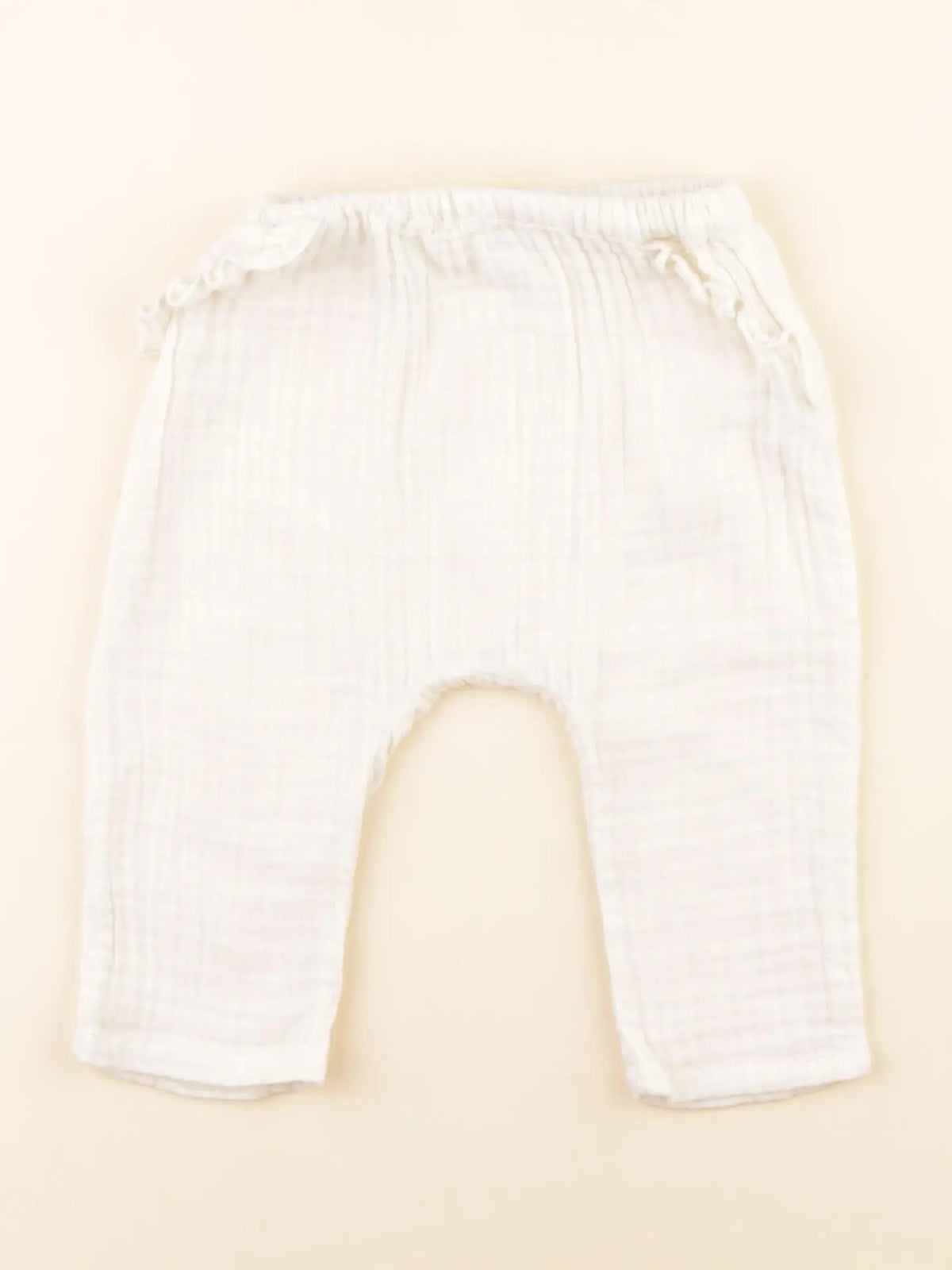 Boutchou - pantalon blanc - 6 mois