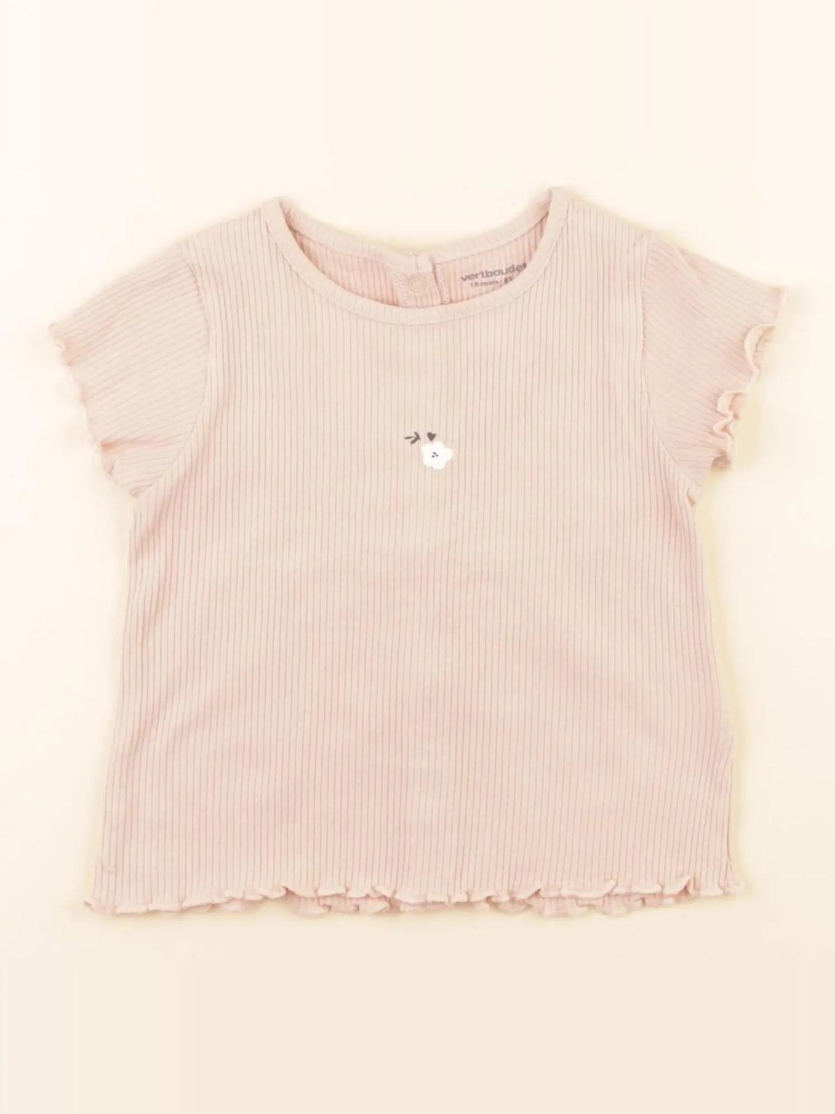 Vertbaudet - tee-shirt rose - 18 mois