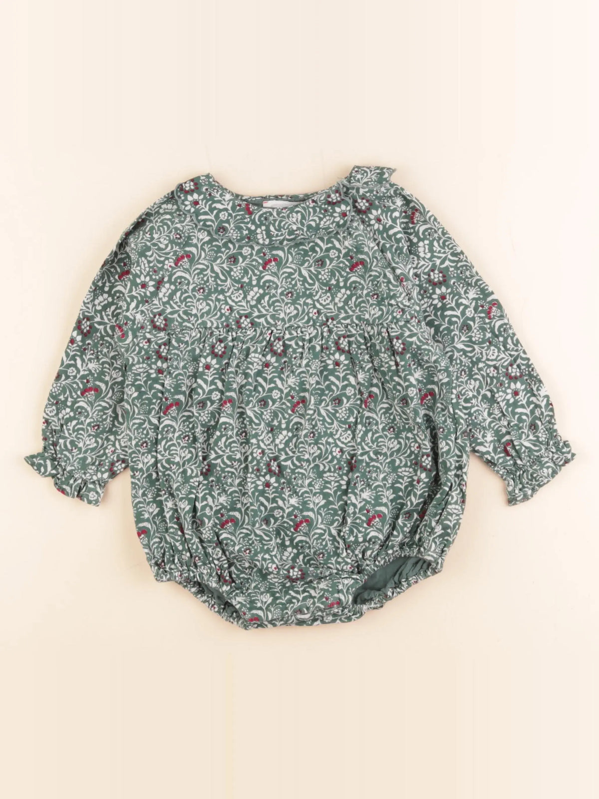 Bonheur du jour - combinaison vert - 18 mois