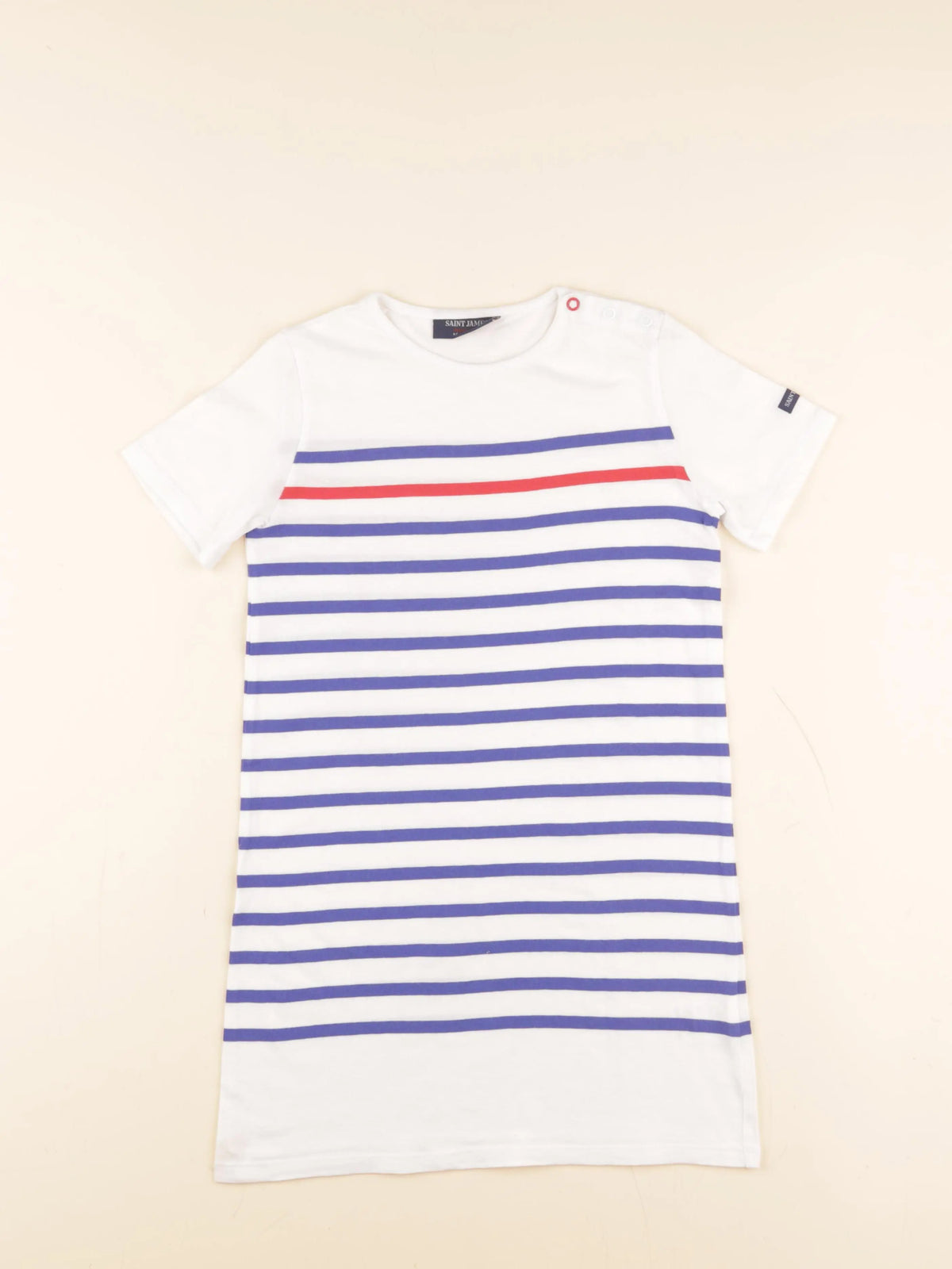 Saint James - robe blanc, bleu, rouge - 8 ans