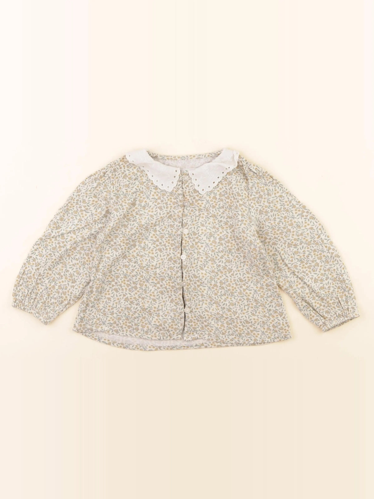 Vertbaudet - blouse beige, multicolore - 18 mois