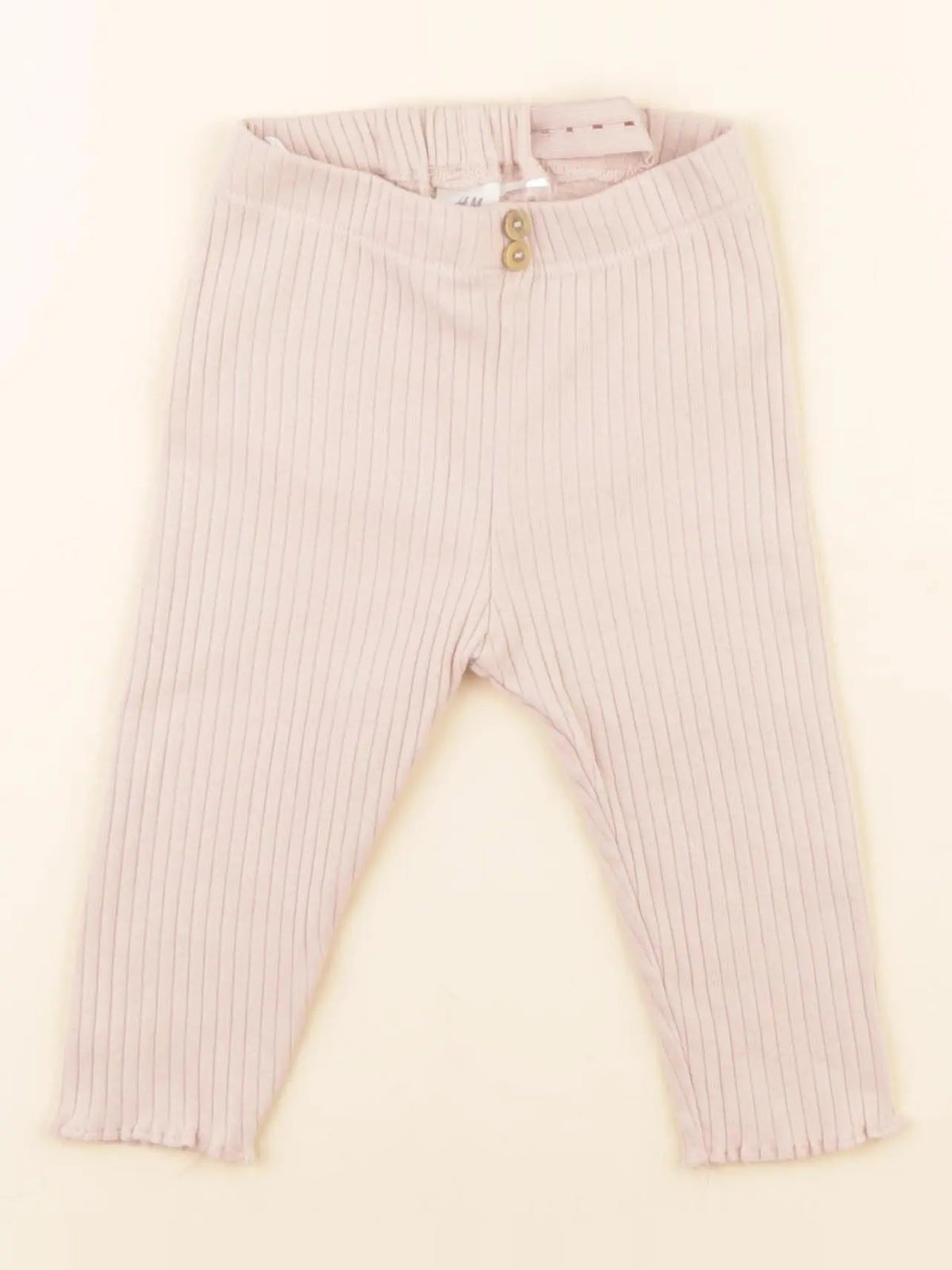 H&M - legging rose - 6/9 mois